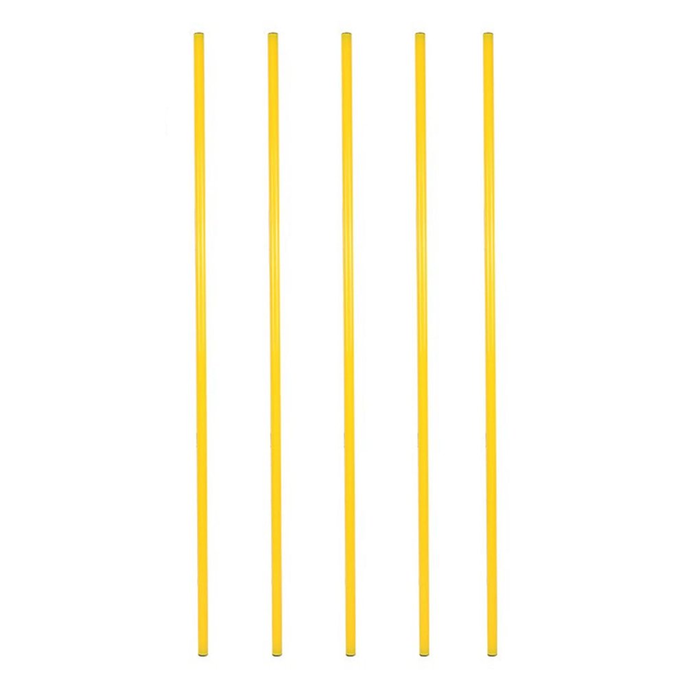 ZJKXJH Agility Training Equipment Set, Removable Soccer Drills Slalom Poles with Water and Sand Injection Base, Coaching Sticks for Outdoor Sports and Fitness, 5 Pieces (Size : C Combo 1.2m/47.2in)
