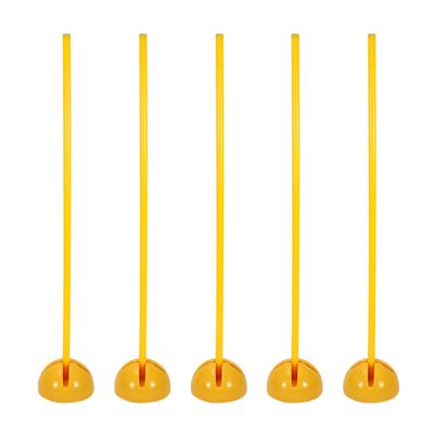ZJKXJH 5 Pcs Training Agility Poles, 39 47 59 Inch Speed Agility Training Set for Kids Adults Outdoor Sports Exercise and Pet Training, Slalom Poles with Bases (Color : A Combo, Size : 1.5m/59.1in)