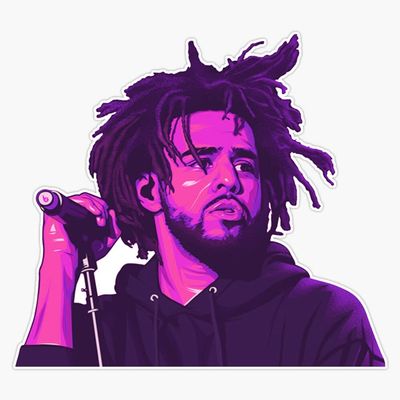 Magnet J Cole Viny Magnetic Bumper Sticker 5"