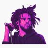 Magnet J Cole Viny Magnetic Bumper Sticker 5" view 1