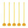 ZJKXJH Agility Training Equipment Set, Removable Soccer Drills Slalom Poles with Water and Sand Injection Base, Coaching Sticks for Outdoor Sports and Fitness, 5 Pieces (Size : E Combo 1m/39.4in) view 1