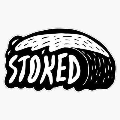 Magnet Stoked Viny Magnetic Bumper Sticker 5"