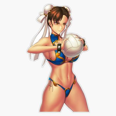 Magnet Chun-Li (Summer) Viny Magnetic Bumper Sticker 5"