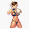 Magnet Chun-Li (Summer) Viny Magnetic Bumper Sticker 5" view 1
