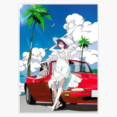 Magnet Monogatari Series - Fast Love Viny Magnetic Bumper Sticker 5"
