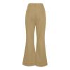 ZYXTIM Vintage Bell Bottom Desco Pants for Men 60s 70s Outfits Skinny Slim Stretch Bell Bottoms Flared Pants for Club Party Khaki view 2