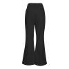ZYXTIM Men's Skinny Vintage 60s 70s Bell Bottom Slimming Stretch Fit Classic Comfort Stylish Wideleg Disco Pants for Cowboy Black view 2