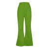 ZYXTIM Men Bell Bottom Pants Vintage 60s 70s Slim Fit Stretch Wide Leg Comfy Flare Formal Dress Bootcut Trousers Disco Pants Green view 3