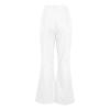 ZYXTIM Men Bell Bottom Pants Vintage 60s 70s Slim Fit Stretch Wide Leg Comfy Flare Formal Dress Bootcut Trousers Disco Pants White view 2