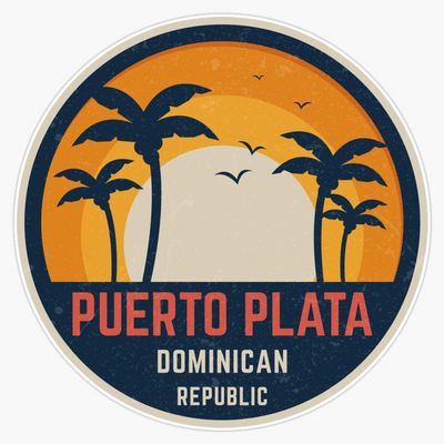 Magnet Puerto Plata Dominican Republic Viny Magnetic Bumper Sticker 5"