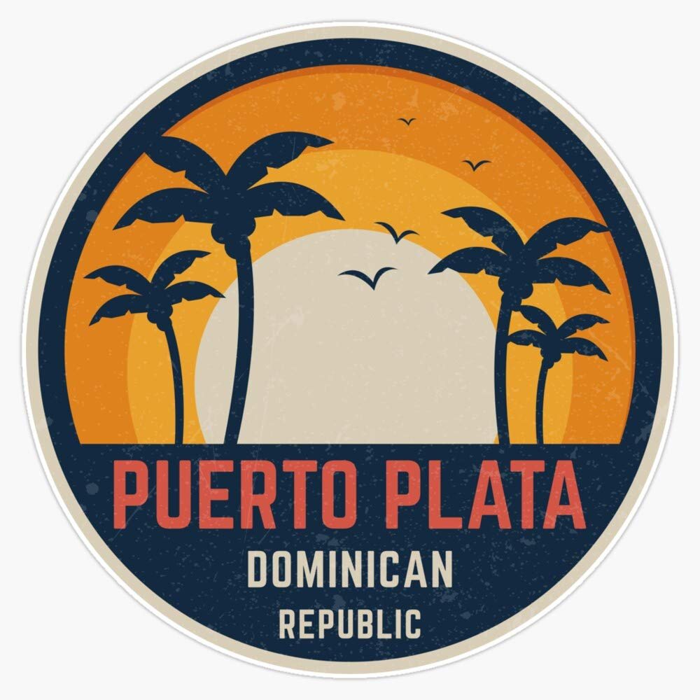 Magnet Puerto Plata Dominican Republic Viny Magnetic Bumper Sticker 5"
