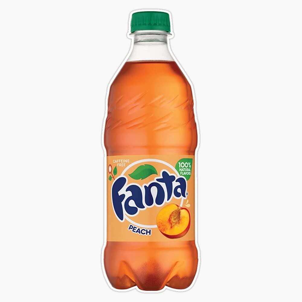 Magnet Peach Fanta Viny Magnetic Bumper Sticker 5"
