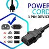 Marg AC in Power Cord Cable Plug for FreeMotion Treadmill Short Run Diamond Back Fitness Weider 100 XPB Elliptical Exercise Trainer Machine view 4