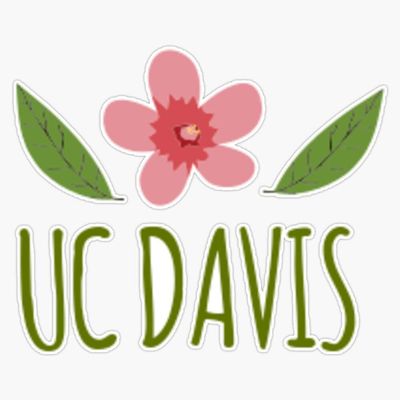 Magnet Uc Davis - University of California, Davis Flower Viny Magnetic Bumper Sticker 5"