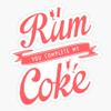 Magnet Rum You Complete My Coke Viny Magnetic Bumper Sticker 5" view 1