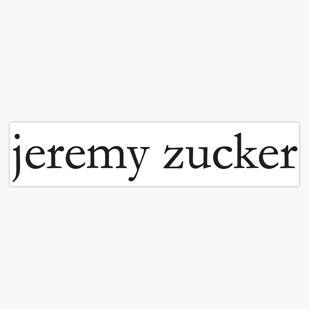 Magnet Jeremy Zucker Viny Magnetic Bumper Sticker 5"