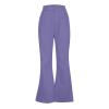 ZYXTIM Men's Casual Retro Party 60s 70s Disco Pants Vintage Wide Leg Stretch Slim Fit Flares Formal Dress Trousers Bell Bottom Purple view 3
