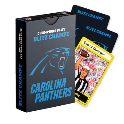 Blitz Champz Carolina Panthers  Officially Licensed NFL Playing Cards & Panthers Gifts for Men & Women, Fun Travel Card Games for Adults & Kids Ages 7+, Camping Games for Friends & Family Game Night