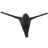 Botmois Mens Mini Bikini Contour Pouch G-string Thong Underwear Thin Ice Silk T-back Micro Underpants Tiny Waist Sheer Tangas 3-Pack(Black,White,Blue) M view 3
