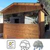 Amunpitic Tarp Outdoor 19.69x22.97ft, Transparent Tarpaulin Waterproof, Snowproof Tarps Duty Heavy with Grommets, for Garden Patio Lawn Plants Greenhouse or Pet Hutch Roof view 3