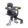Shikiy Child Bicycle Seat Kids Bike Seat, Portable Bike Seat with Foot Pedals for Kids, Black Bicycle Front Seat with Backrest, Comfortable for Children Suitable for All Bikes view 1