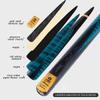 BebeXi Tacos de billar profesionales 145cm Snooker cue Set, 9.5mm/11.5mm, 3/4 Split English cue view 4