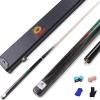 BebeXi Tacos de billar profesionales 145cm Snooker cue, 9.8mm, 3/4 Split cue, Chinese Style Black Eight, Nine Ball(Color:b,Size:9.8mm) view 2