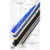 BebeXi Tacos de billar profesionales 145cm Snooker cue, 3/4 Split, 17-18 oz, Chinese Black Eight, American Nine Ball(Color:b,Size:9.5mm) view 2