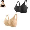 Front Zipper Full Cup Lift Bra,Women's Zip Front Sports Bra, Comfortable and Breathable Large Bust Brafor Seniors Women (2PCS,44/100) view 1