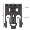 2 Pack QLS Kit, Quick Locking System Kit with Qls 19 and Qls22l for Quick Connect Drop Leg Holster Platform and Mid-Ride Universal Belt Loop Flex Adapte view 3