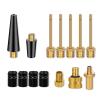 14PCS Bicycle Valve Adapter DV SV AV Converter,Presta Schrader Valve Adapter, Ball Pump Needle, Inflation Needle, Tire Valve Caps,Air Pump Needle Set for All Bike,Sports Ball,Pump,Inflatable Equipment view 1