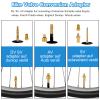 14PCS Bicycle Valve Adapter DV SV AV Converter,Presta Schrader Valve Adapter, Ball Pump Needle, Inflation Needle, Tire Valve Caps,Air Pump Needle Set for All Bike,Sports Ball,Pump,Inflatable Equipment view 2
