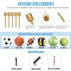 14PCS Bicycle Valve Adapter DV SV AV Converter,Presta Schrader Valve Adapter, Ball Pump Needle, Inflation Needle, Tire Valve Caps,Air Pump Needle Set for All Bike,Sports Ball,Pump,Inflatable Equipment view 3
