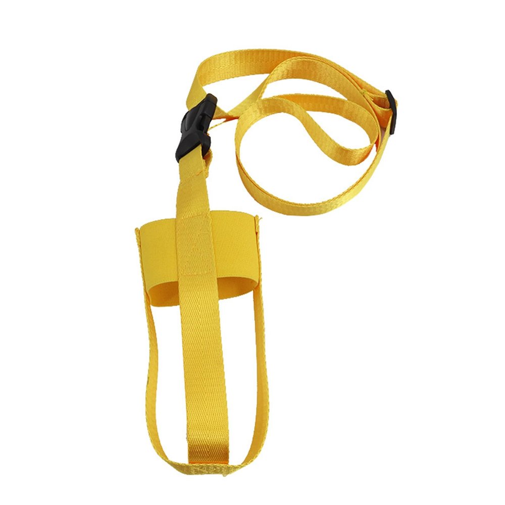 AOKID Water Bottle Holder,Bottle Carrier Strap,Handle Strap Sling,Adjustable Shoulder Strap & Carabiner Portable for Outdoor Picnics & Climbing with Water Bottles Yellow