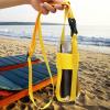 AOKID Water Bottle Holder,Bottle Carrier Strap,Handle Strap Sling,Adjustable Shoulder Strap & Carabiner Portable for Outdoor Picnics & Climbing with Water Bottles Yellow view 2