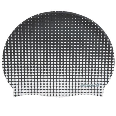 Sporti Molecule Silicone Swim Cap - White/Black