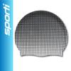 Sporti Molecule Silicone Swim Cap - White/Black view 2