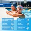Sporti Molecule Silicone Swim Cap - White/Black view 3