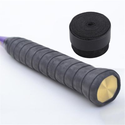 FOXBI Tennis Racket Grip Tape Badminton Racket Grip Tape Dry Feel Tennis Grips Absorbent Grip Tennis Grip Wrap Tape for Match,Black