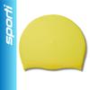 Sporti Solid Neon Silicone Swim Cap - Neon Yellow view 2