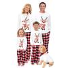 LIONVI Family Matching Christmas Pajamas Set Cotton Xmas Deer Holiday Pajamas Sleepwear Dad Mom Kids PJs (Kids, 3T, B) view 1
