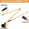 BIRDIEBLAST Professional 2 or 3 or 4 Pack Collapsible Golf Alignment Sticks, Premium 40" Alignment Golf Stick Ideal for Aiming, Putting and Swing Practice view 2