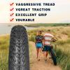 20" E-Bike Fat Tires 20 x 4.0 Folding Bead Tire for Electric Bicycles or with AV32mm Tubes Compatible Wide Mountain Snow Bike Tire (2 Tires 2 Tubes) view 3