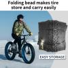 20" E-Bike Fat Tires 20 x 4.0 Folding Bead Tire for Electric Bicycles or with AV32mm Tubes Compatible Wide Mountain Snow Bike Tire (2 Tires 2 Tubes) view 4