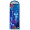 QOOMO Jellyfish coral deep-sea Printed Camping Sleeping Bags,3 Season Warm & Cool Weather,Lightweight,Waterproof Sleeping Bags for Adults & Kids,Traveling,and Outdoors,Camping Gear Equipment,31x90inch view 2