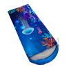 QOOMO Jellyfish coral deep-sea Printed Camping Sleeping Bags,3 Season Warm & Cool Weather,Lightweight,Waterproof Sleeping Bags for Adults & Kids,Traveling,and Outdoors,Camping Gear Equipment,31x90inch view 4