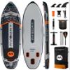 MYBOAT 11'6"35"6" Extra Wide Inflatable Paddle Board, Stand Up Paddle Board, Sup Board for 450lb Capacity with 3 Removable Fins, Dual Action Pump, Floating Paddle, 5L Waterproof Bag, Safety Leash view 1