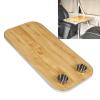 DOACT Removable Wood Table Top with Cup Holders, Rectangle Yellow Desktop Panel for RV, Boat, Caravan, Marine, Yacht view 2