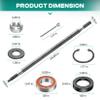 DRIVE UP Golf Cart Rear Spline Axle Shaft for EZGO RXV Electric 2008-Up Driver Side, EZGO Rear Axle Shaft with Bearing Seal Kit OEM 620337 614208 view 3