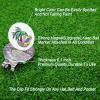 FINGER TEN Golf Ball Markers 3 Pcs with 3 Pack Hat Clip Women Value Gift Set, Mark Pattern USA, Eagle, Ribbon in Choice for Men Kid (3 Funny Golf A) view 3